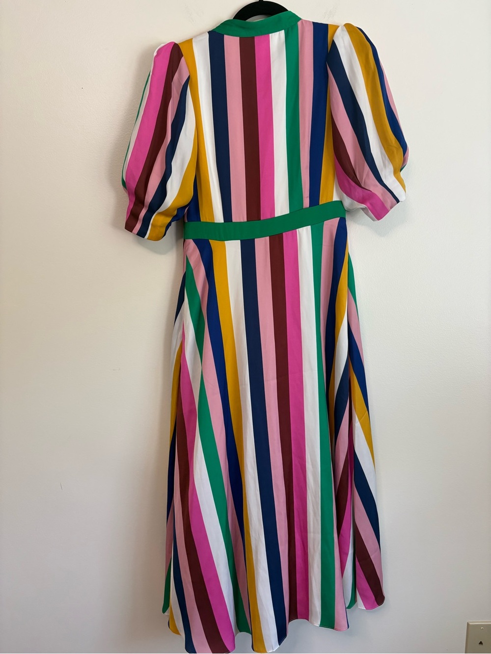 Boden Mila Multicolor Rainbow Stripe Midi Dress sz US 6R - Picture 7 of 12